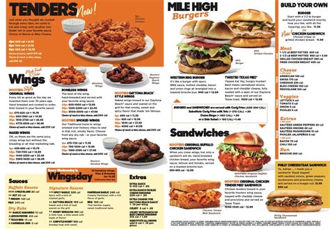 hooters menu nutrition|hooters allergy menu.